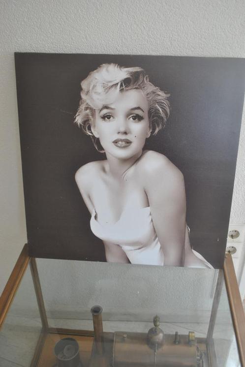 Afbeelding op canvas, Marilyn Monroe, 60 bij 60 cm, Huis en Inrichting, Woonaccessoires | Schilderijen, Tekeningen en Foto's, Gebruikt