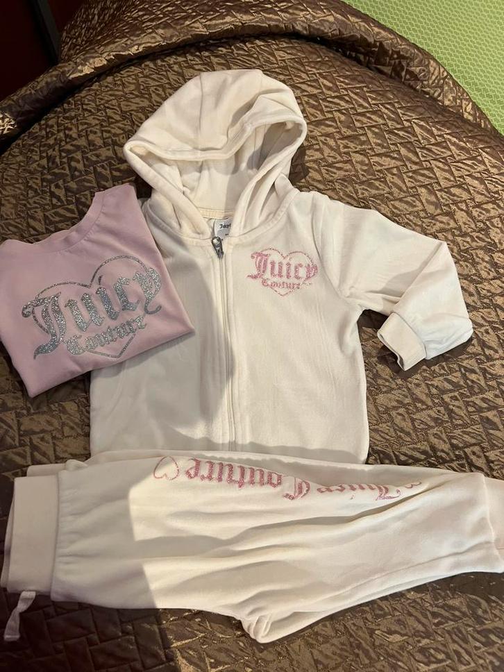 Juicy Couture joggingpak 3 delen maat 92 origineel zgan, Kinderen en Baby's, Kinderkleding | Maat 92, Zo goed als nieuw, Meisje