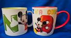 Disneyland Resort Paris ABC Mickey Mouse bekers letter N B, Ophalen of Verzenden, Mickey Mouse, Gebruikt, Servies