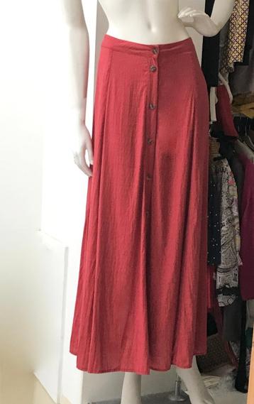 Minimum Moves soepel maxi lange rok rood terracotta M beschikbaar voor biedingen