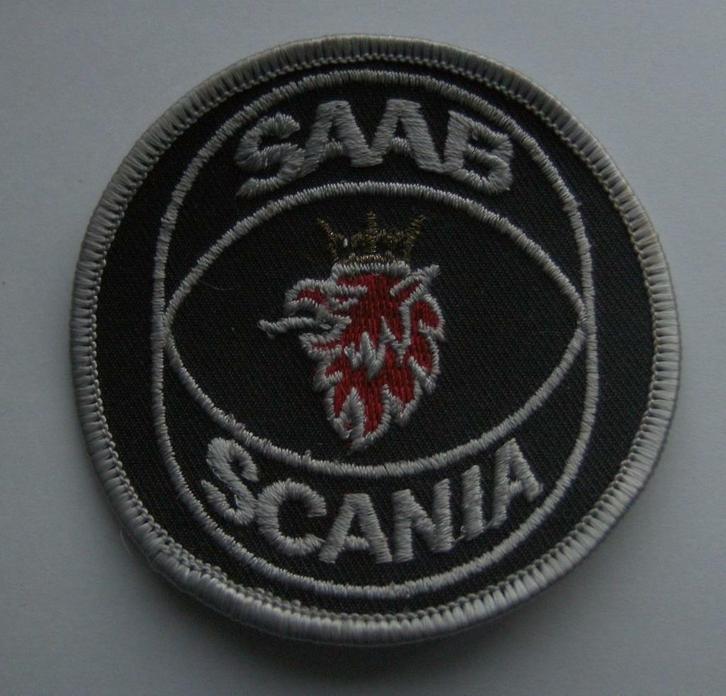 Scania Saab patch badge opnaai embleem, Verzamelen, Automerken, Motoren en Formule 1, Nieuw, Auto's, Ophalen of Verzenden