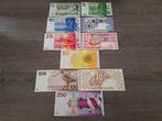 Set 10 guldenbiljetten 5 t/m 250 gulden (1966-1997), Postzegels en Munten, Bankbiljetten | Nederland, Ophalen of Verzenden, 250 gulden