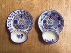 2 tapas olijf schaaltjes, blauw, portugal, Ophalen of Verzenden, Overige stijlen, Aardewerk, Schaal of Schalen