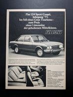 Oude reclame / Advertentie FIAT 124 Sport Coupé 1973 (Duits), Gelezen, Ophalen of Verzenden