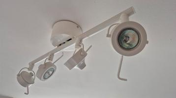 Witte Spotlamp met 4 Spots plafondlamp plafond lamp beschikbaar voor biedingen