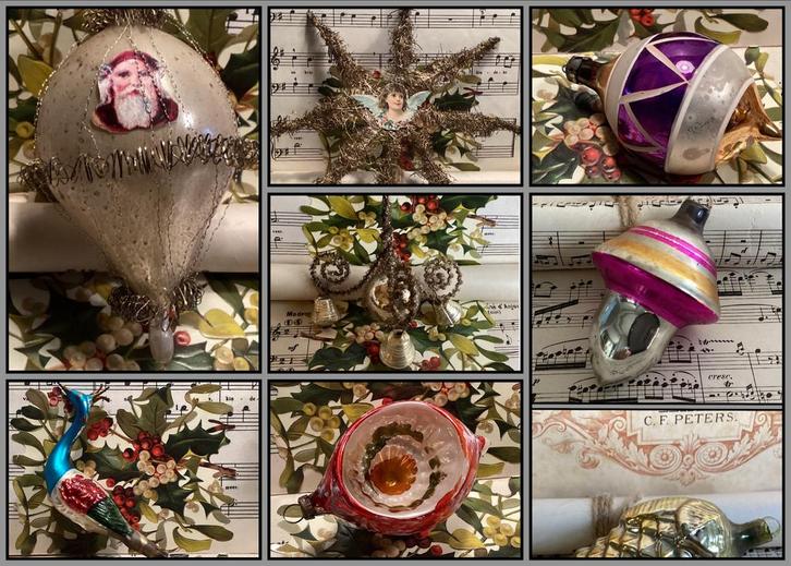 Antieke tinsel, oude deukballen, ajeko bij Puurnostalgie!, Diversen, Kerst, Ophalen of Verzenden