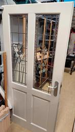 Glas in Lood Binnendeur - 200x88 cm, Doe-het-zelf en Verbouw, Deuren en Horren, Ophalen