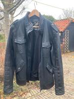 zwart leren nieuw jas jack jasje met epauletten motorjack, Ophalen of Verzenden, Nieuw, Maat 52/54 (L), Zwart