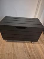 Houten opbergkist / speelgoedkist op wielen, Gebruikt, 50 tot 70 cm, Ophalen, Minder dan 90 cm