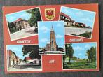Groeten uit Dreumel (o.a. Gemeentehuis,  Sint Barbarakerk), Ophalen of Verzenden, 1960 tot 1980, Ongelopen, Noord-Brabant