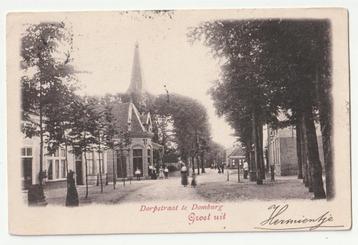 Domburg Dorpstraat 1902 oude ansichtkaart beschikbaar voor biedingen