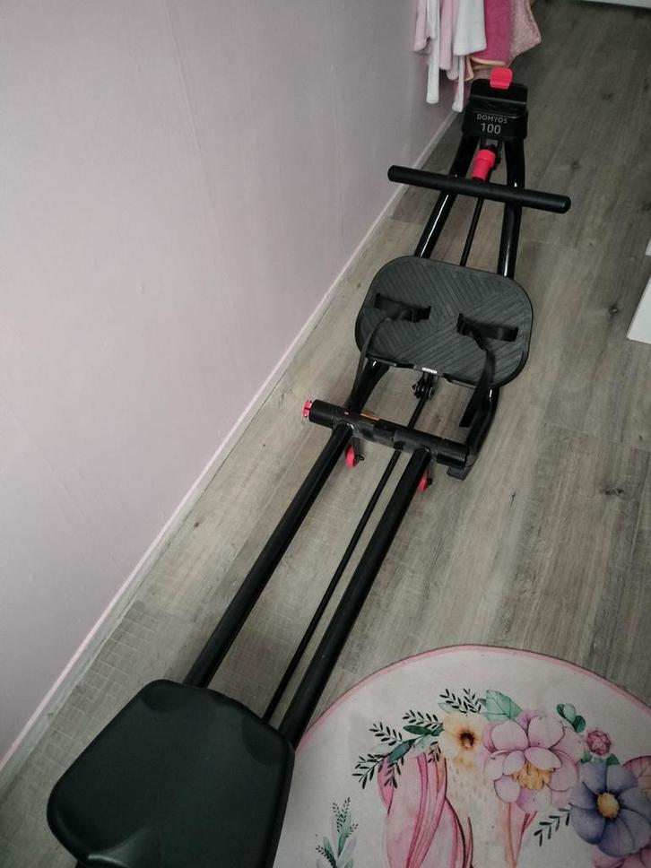 Domyos 100 Hometrainer - Perfect voor Thuis!, Sport en Fitness, Fitnessapparatuur, Gebruikt, Hometrainer, Benen, Buik, Rug, Metaal