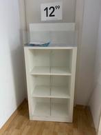 Witte Kast met Planken - Ideaal voor Opslag, Met plank(en), Kunststof, Gebruikt, 100 tot 150 cm