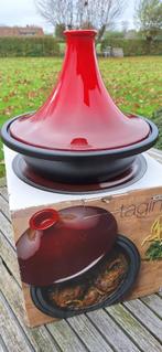 Le Creuset tagine 31cm NIEUW, Huis en Inrichting, Keuken | Potten en Pannen, Gietijzer, Nieuw, Ophalen of Verzenden, Keramische plaat