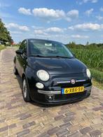 Fiat 500 1.2 69pk 2011 Zwart - Panorama dak - Airco, Auto's, Euro 5, Stof, 1242 cc, 4 cilinders