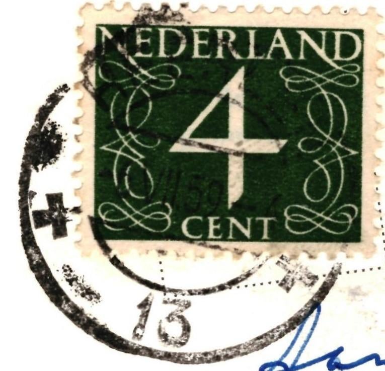 964521 Valkenburg de Cauberg 1959 Gelopen met postzegel, Verzamelen, Ansichtkaarten | Nederland, Ophalen of Verzenden, 1940 tot 1960