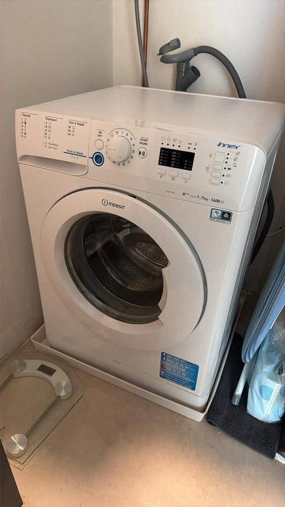INDESIT Wasmachine - Geschikt als betaalbare optie, Witgoed en Apparatuur, Wasmachines, Gebruikt, Voorlader, 6 tot 8 kg, 85 tot 90 cm
