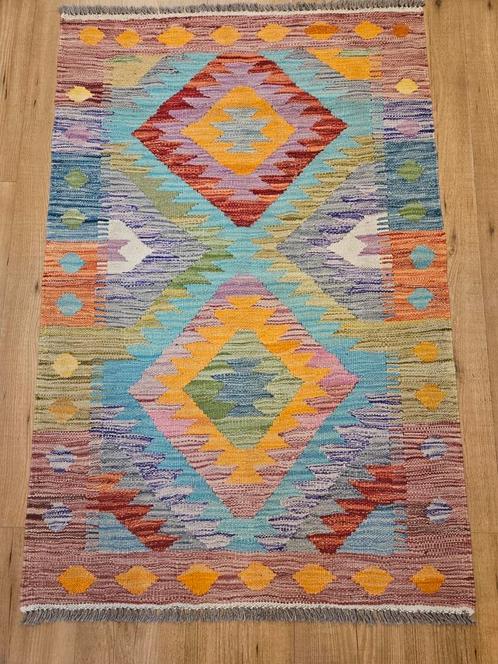 Handgeweven oosterse wollen kelim 124x80, Huis en Inrichting, Stoffering | Tapijten en Kleden, Nieuw, 50 tot 100 cm, 100 tot 150 cm
