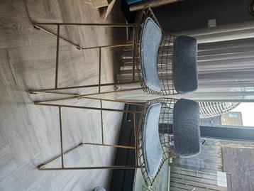 HK Living - 2x chair comfort set - grijs beschikbaar voor biedingen