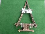 NIEUW 5 mooie houten kerstdecoratie KERSTBOOM bruin 45 cm, Ophalen of Verzenden, Nieuw