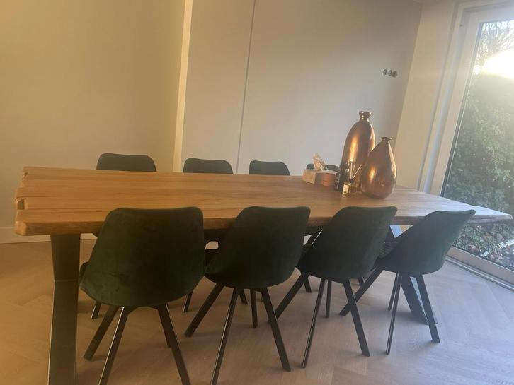 Mooie Eetkamerstoelen - Set van 8, Huis en Inrichting, Stoelen, Gebruikt, Vijf, Zes of meer stoelen, Metaal, Overige kleuren, Ophalen