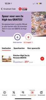 High Tea Fletcher - 2de kaartje gratis korting kruidvatactie, Tickets en Kaartjes, Kortingen en Cadeaubonnen, Twee personen, Kortingsbon