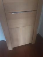 Massief Eiken kast, Ophalen, Minder dan 50 cm, Gebruikt, Met deur(en)