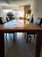 Hout eettafel 240 cm lang 100 cm breed, Huis en Inrichting, Tafels | Eettafels, Ophalen, Gebruikt, 100 tot 150 cm, Teakhout