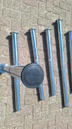 6 tafel/werkbank poten in lengte verstelbaar, Afvoer, Gebruikt, Ophalen of Verzenden, Rvs