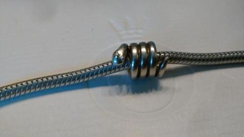 Pandora bedel slang, Sieraden, Tassen en Uiterlijk, Bedels, Pandora, Zilver, 1 bedel, Ophalen of Verzenden
