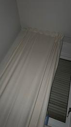 Beige gordijnen 2 stuks, Huis en Inrichting, Verzenden, Zo goed als nieuw, Beige, 200 cm of meer