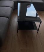 Salontafel zwart/glas ikea, Ophalen of Verzenden, Zo goed als nieuw