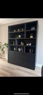 Buffetkast / vakkenkast zwart, Huis en Inrichting, Ophalen, Gebruikt, 25 tot 50 cm, 200 cm of meer