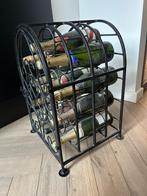 Smeedijzeren wijnrek voor 12 flessen – robuust & stijlvol 🍷, Ophalen, 5 tot 15 flessen, Zo goed als nieuw, Metaal
