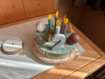 Houten Verjaardagstaart 1-5 Jaar beschikbaar voor biedingen