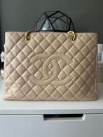 Chanel Designer Handtas kaviaar Leer Tote, Ophalen of Verzenden, Gebruikt, Beige, Handtas