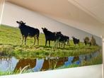 Canvas schilderij Hollands landschap, Ophalen, 50 tot 75 cm, 125 cm of meer, Print