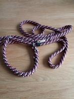 Honden jachtlijn met dubbele stop, rose, bruin ,beige, Dieren en Toebehoren, Ophalen of Verzenden, Nieuw, Hondenriem