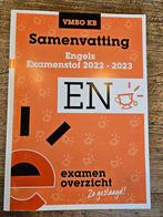 ExamenOverzicht - Oefenboek Examenstof Engels VMBO KB, Nederlands, Ophalen of Verzenden, Zo goed als nieuw, ExamenOverzicht