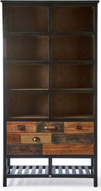Rivièra Maison Dering Harbor Boekenkast, Huis en Inrichting, Kasten | Boekenkasten, Ophalen, 100 tot 150 cm, 200 cm of meer, Met lade(s)