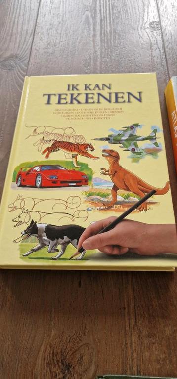 1 dik teken boek en 2 dikke boeken over dieren beschikbaar voor biedingen