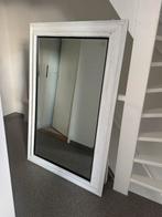 Grote Rechthoekige Spiegel met Witte Lijst, Huis en Inrichting, Woonaccessoires | Spiegels, Ophalen, Zo goed als nieuw, 75 tot 100 cm
