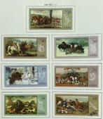 7x 1968  Schilderijen met jachttaferelen, Ophalen of Verzenden, Polen, Gestempeld