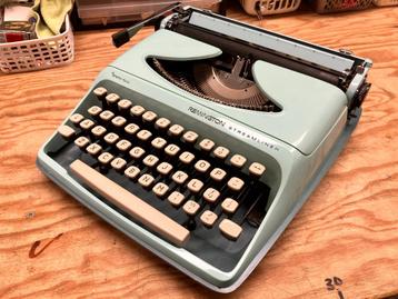 Vintage Remington typemachine – lichtblauw – jaren '60 –  beschikbaar voor biedingen