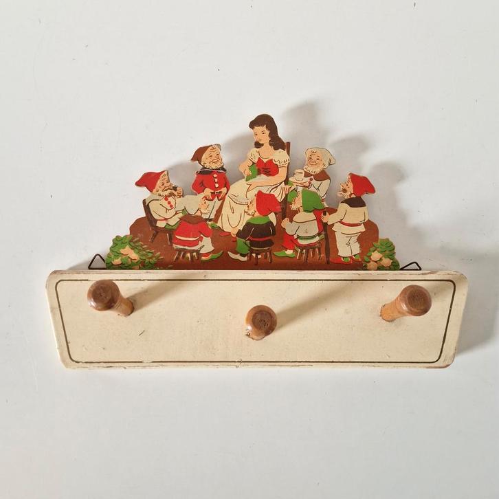 50's vintage kapstokje sneeuwwitje jaren 50 kapstok, Antiek en Kunst, Curiosa en Brocante, Ophalen of Verzenden