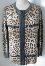 Basler Vest grijs-luipaarprint en imitatie slangenleer 44, Overige kleuren, Ophalen of Verzenden, Zo goed als nieuw, Basler