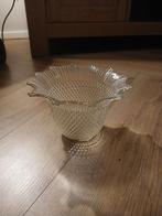 Vintage Glazen Schaal met Diamantpatroon, Ophalen of Verzenden