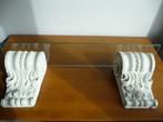 2 massief eikenhouten consoles, Antiek en Kunst, Ophalen of Verzenden