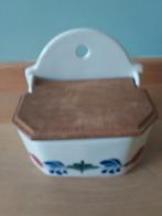 Zoutbakje van Boerenbont voor aan de muur, Gebruikt, Overige typen, Ophalen of Verzenden, Aardewerk