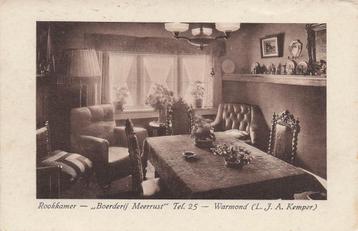 JM223 Warmond Boerderij Meerrust Rookkamer ca 1930 beschikbaar voor biedingen